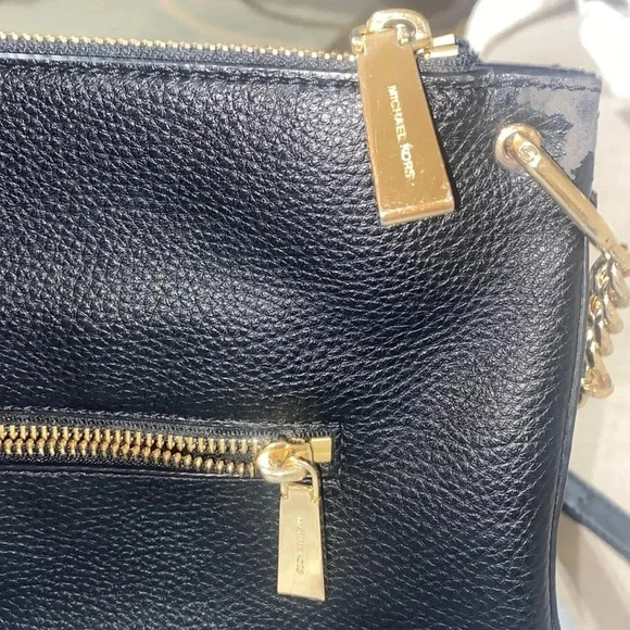 MK Michael Kors Lillie Black Crossbody w/ Gold Accents - Picture 9 of 9